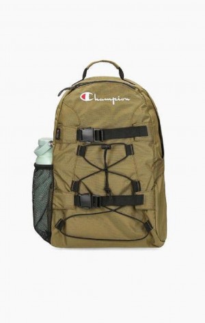 Champion Blonder-Up Přezkou Front Backpack Tasker Herre Olivengrøn Grøn | 5169-HLBUI