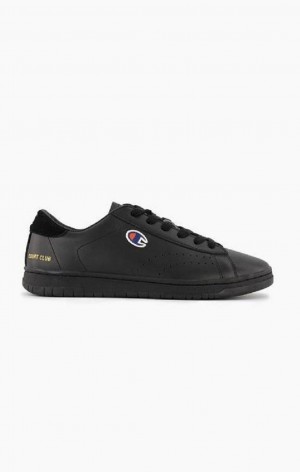 Champion Court Club Patch Logo Trainers Sportssko Herre Sort | 5648-XFRVA