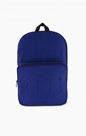 Champion Debossed C Logo Neoprene Backpack Tasker Herre Blå | 7156-XCTZG