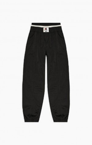 Champion Double Talje Cigarette Track Pants Joggingbukser Dame Sort | 7605-SNIFX