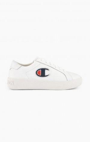 Champion ERA Læder Trainers Sportssko Dame Hvide | 2457-GBLJF