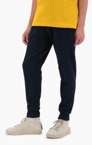 Champion Embossed Script Logo Joggers Joggingbukser Herre Mørketurkis | 2613-YZUQF