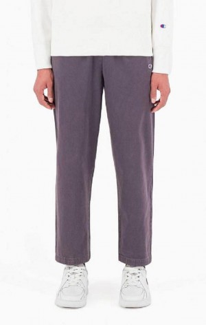 Champion Lige Leg Premium Bomulds Track Pants Joggingbukser Herre Mørketurkis | 4381-JDPZQ