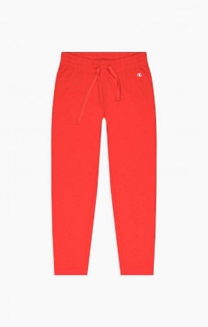 Champion Lige Leg Track Pants Joggingbukser Dame Rød | 4301-JKGRA