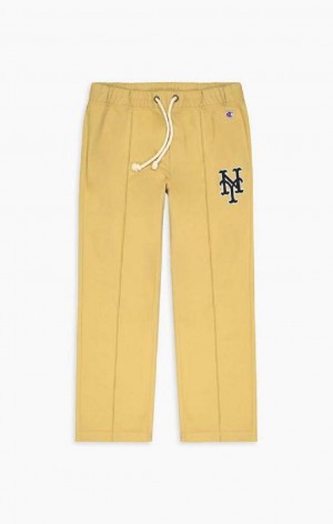 Champion New York MLB Lige Trousers Joggingbukser Herre Beige | 0594-PDQWH