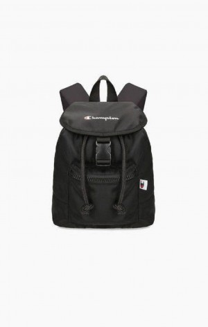 Champion Pocket Front Drawstring Backpack Tasker Dame Sort | 0564-VYFBK