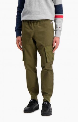 Champion Ribbet Cuff Cargo Joggers Joggingbukser Herre Grøn | 4120-QFYDW