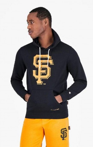 Champion San Francisco MLB Hoodie Hættetrøje Herre Sort | 1059-GKCVX