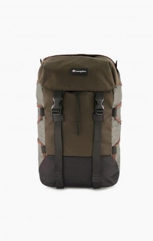 Champion Script Logo Neoprene Explorer Backpack Tasker Dame Grøn | 4038-HDUBT