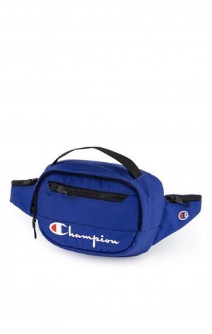 Champion Script Logo Zip Belt Bag Tasker Herre Blå | 0759-VHRKO