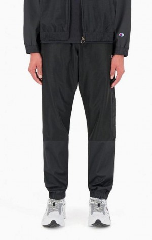 Champion Tonal Panel Tracksuit Trousers Joggingbukser Herre Sort | 0259-VPOGY