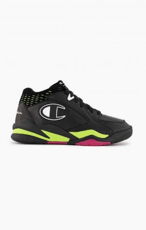 Champion Zone Mid 90's Trainers Sportssko Dame Sort | 8165-ANYJL