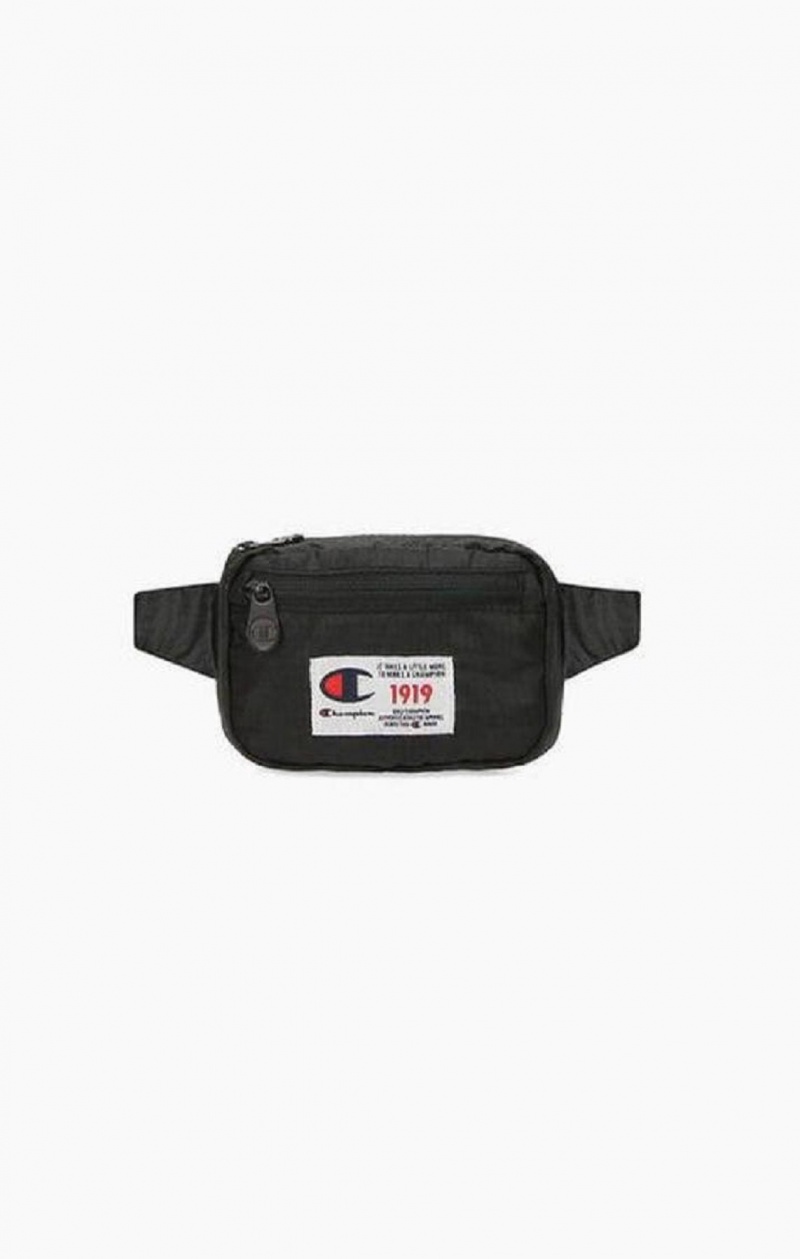 Champion 1919 Logo Belt Bag Tasker Dame Sort | 9438-TXRCK