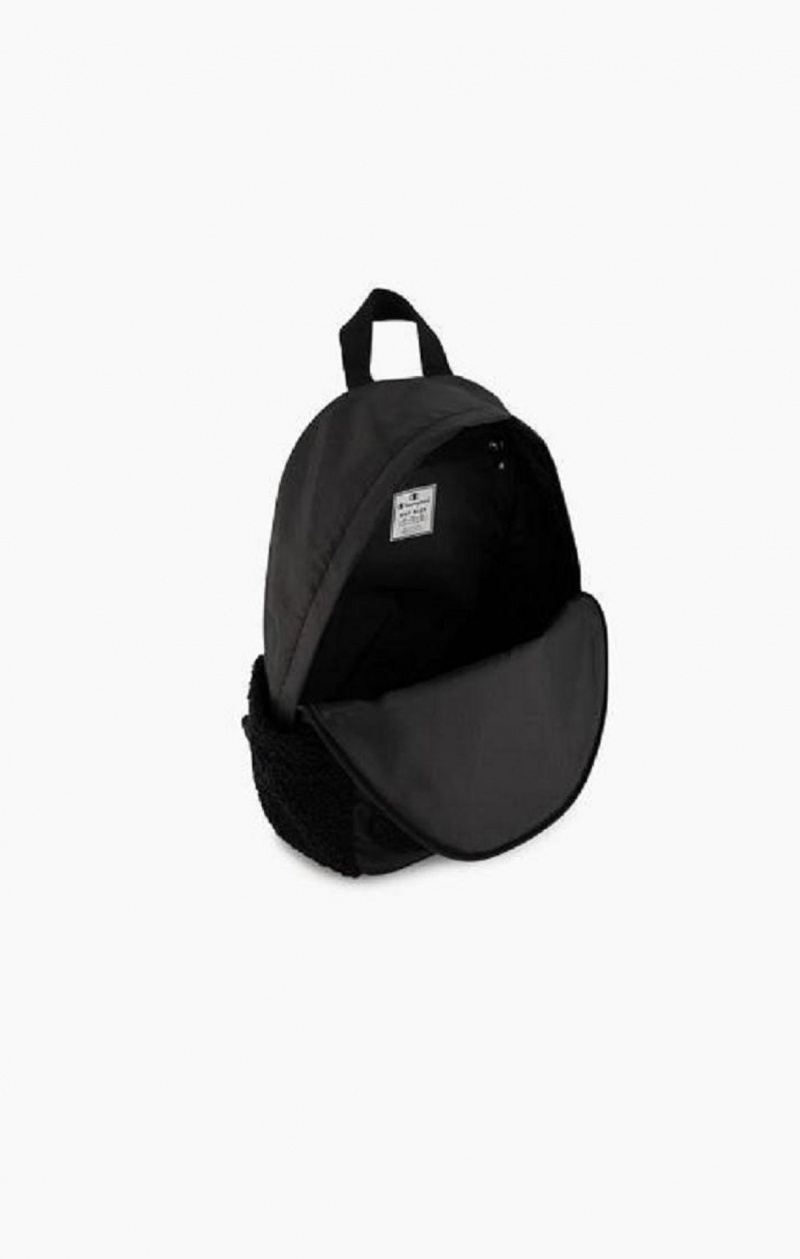 Champion 1919 Logo Teddy Backpack Tasker Herre Sort | 6912-WRFJU