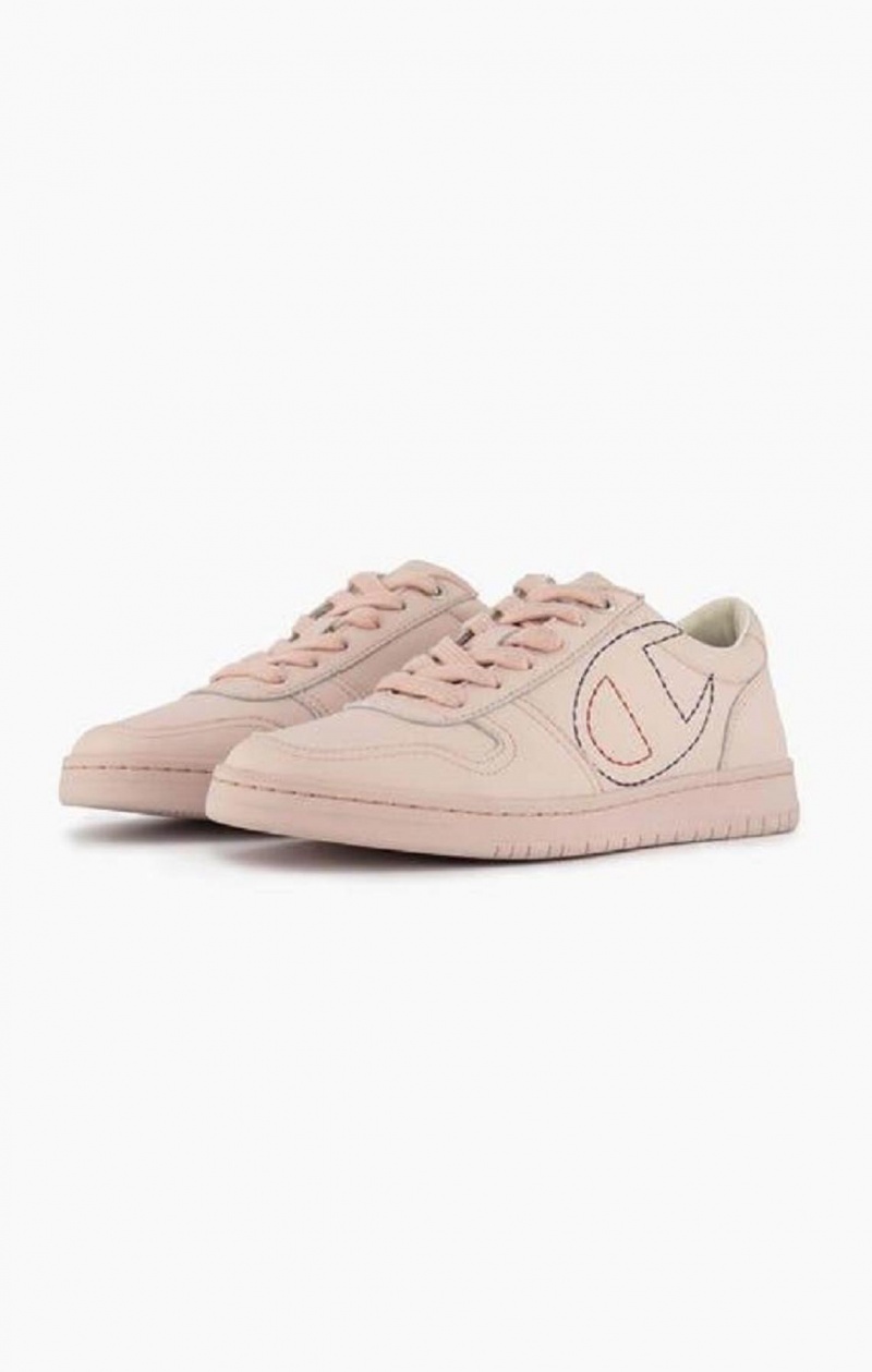 Champion 919 Low Logo Outline Trainers Sportssko Dame Lyserød | 0256-ZNLQB