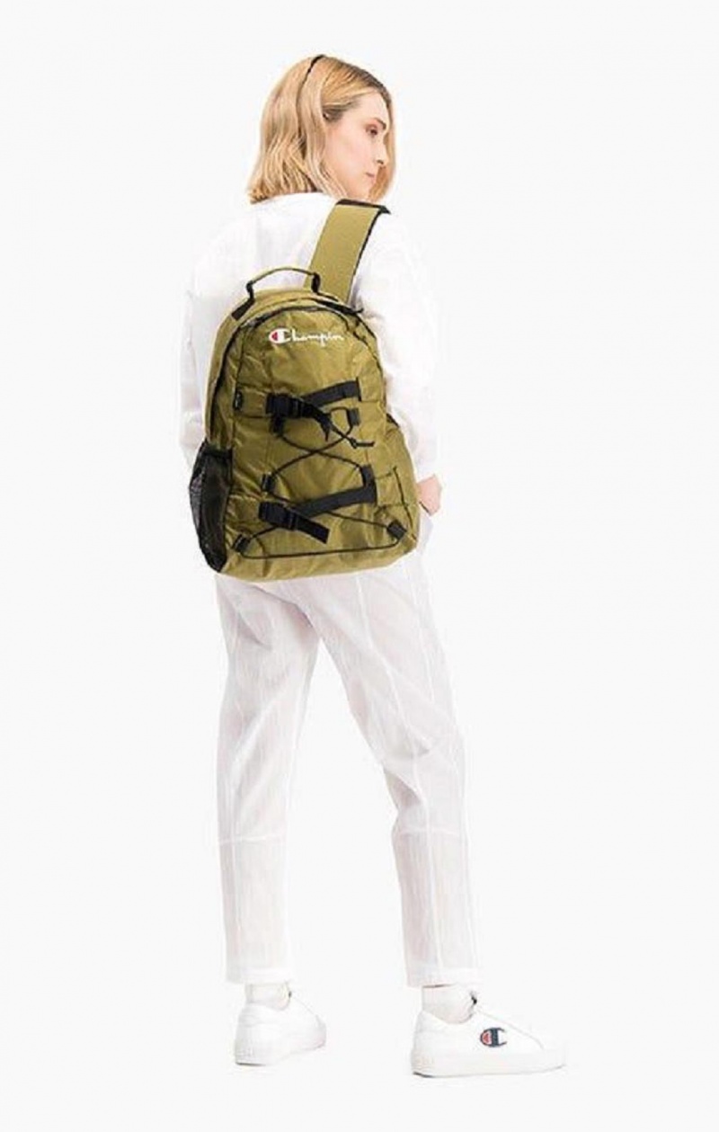 Champion Blonder-Up Přezkou Front Backpack Tasker Herre Olivengrøn Grøn | 5169-HLBUI