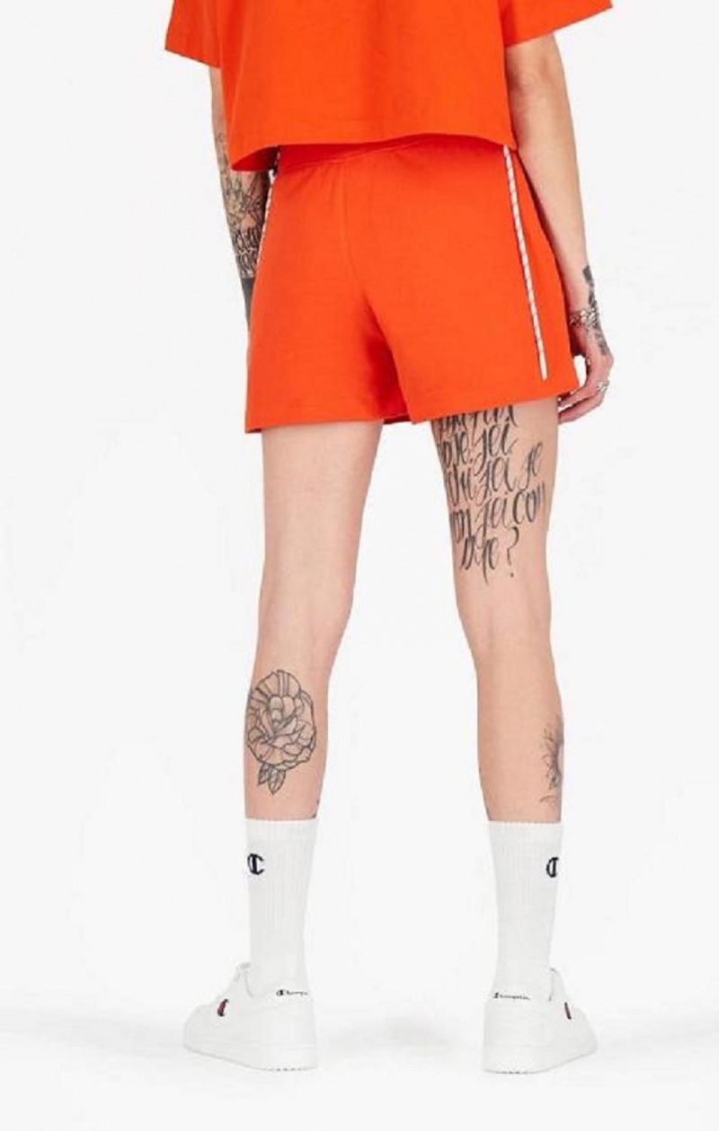 Champion Blonder Up Side Sweat Shorts Shorts Dame Orange | 0258-GKNMI