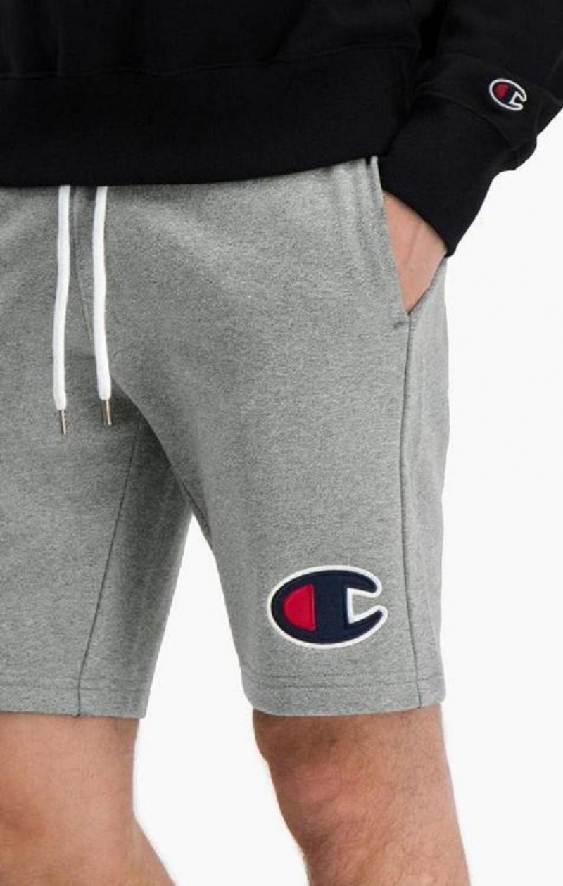 Champion C Logo Bomulds Terry Bermuda Shorts Shorts Herre Mørkegrå | 4357-OIEFB