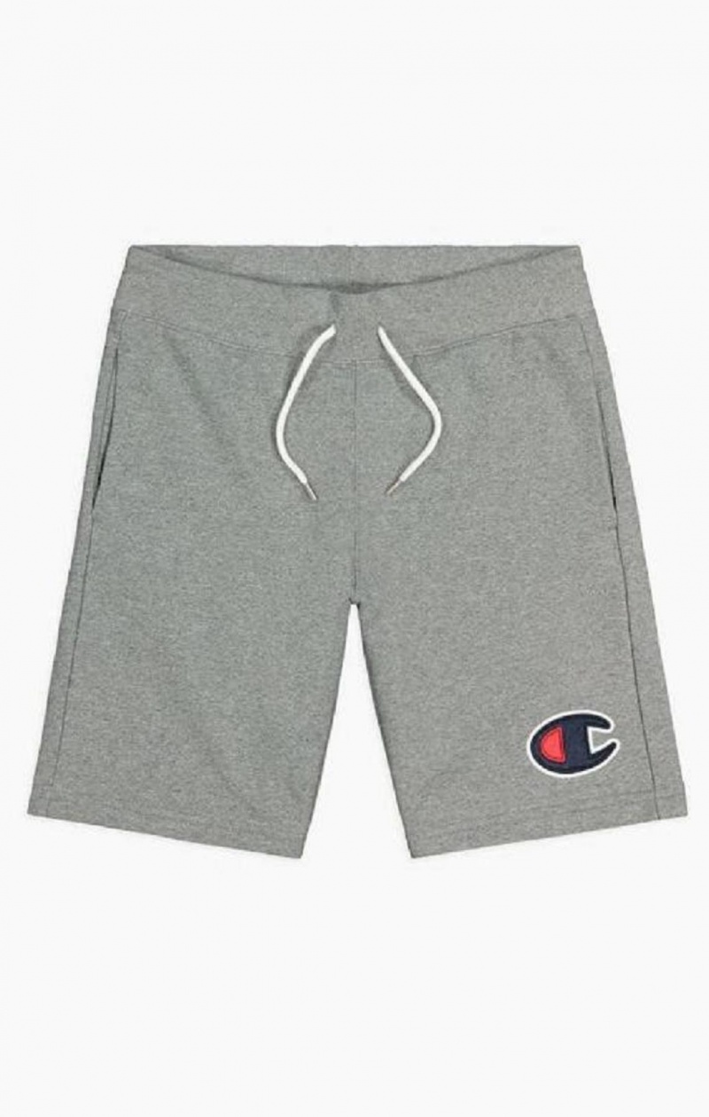 Champion C Logo Bomulds Terry Bermuda Shorts Shorts Herre Mørkegrå | 4357-OIEFB