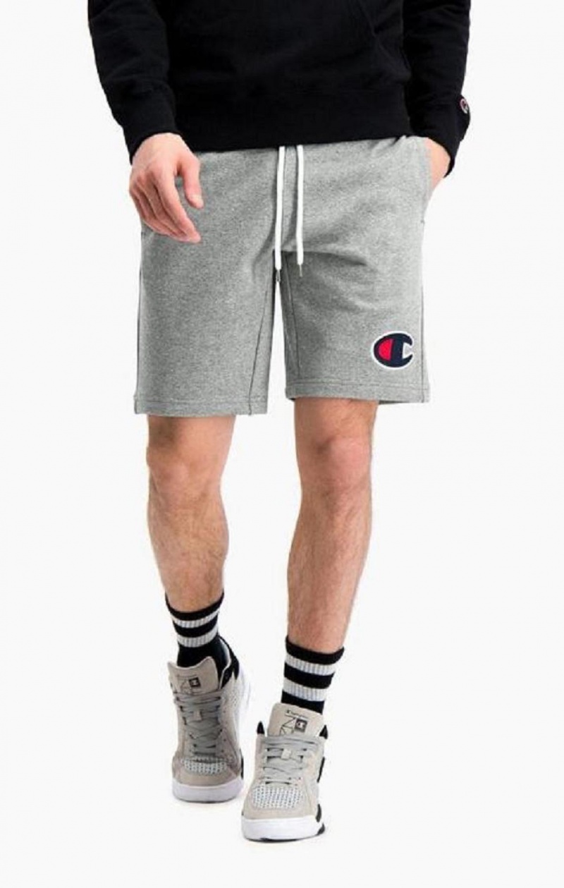 Champion C Logo Bomulds Terry Bermuda Shorts Shorts Herre Mørkegrå | 4357-OIEFB