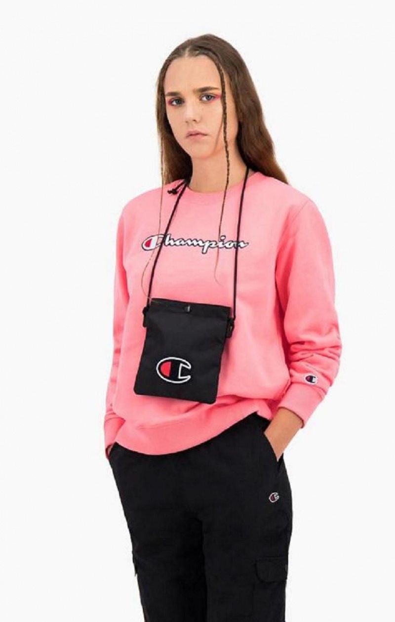 Champion C Logo Coated Mini Shoulder Bag Tasker Dame Sort | 7260-OEUWS