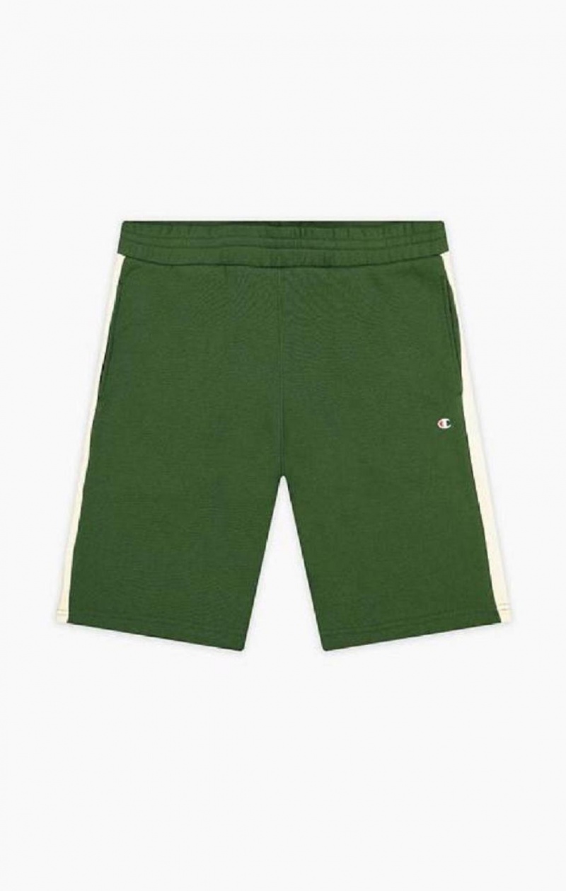 Champion C Logo Fleece Bermuda Shorts Shorts Herre Lysegrøn | 1304-IYVXE