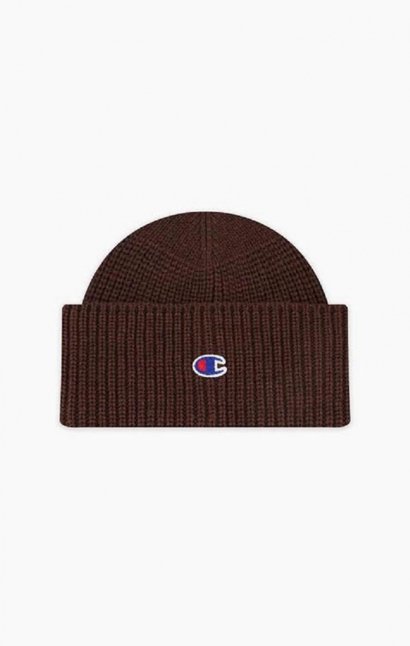 Champion C Logo Patch Beanie Hat Hatte Herre Brune | 4602-XOZWR