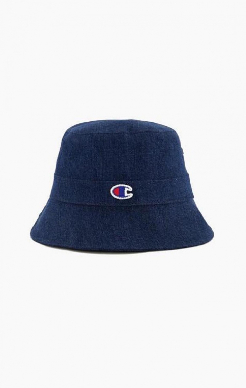 Champion C Logo Patch Bucket Hat Hatte Dame Turkis Blå | 6241-ZESHC