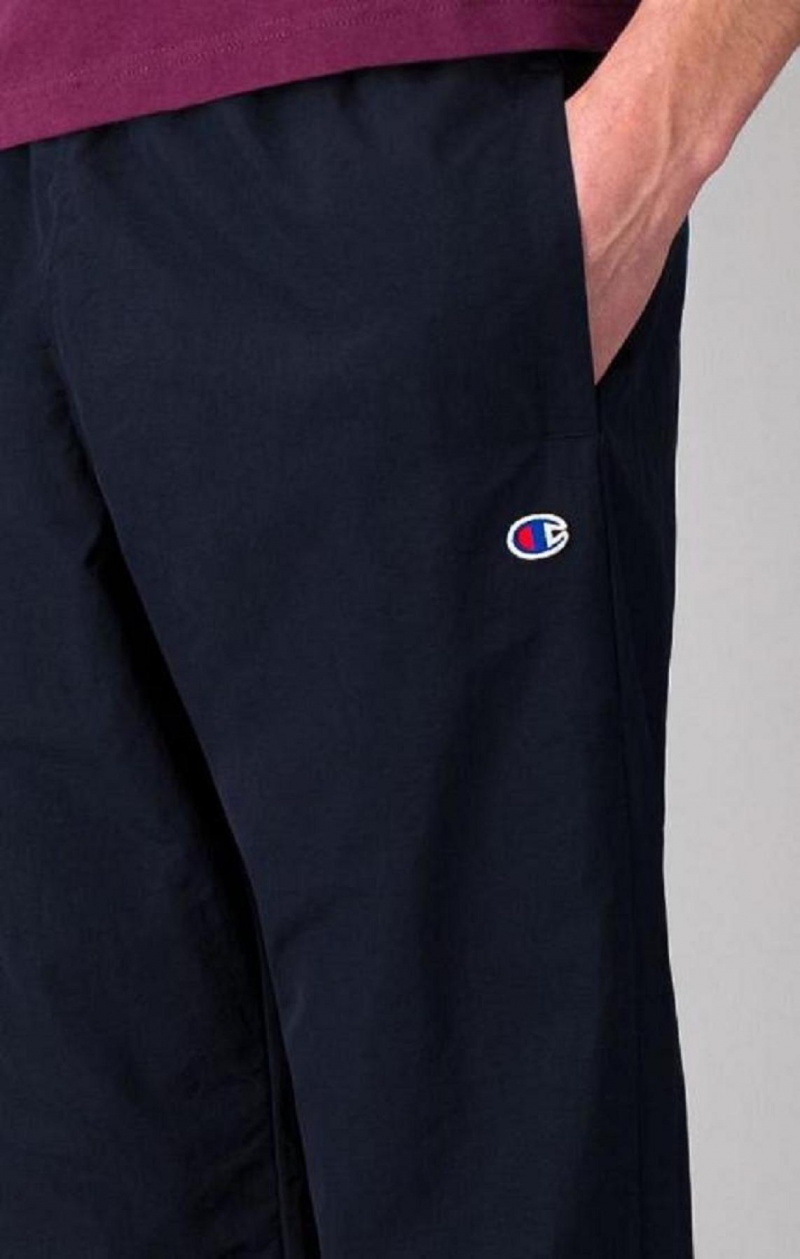 Champion C Logo Patch Cuffed Track Pants Joggingbukser Herre Mørkeblå | 8674-OYAEL