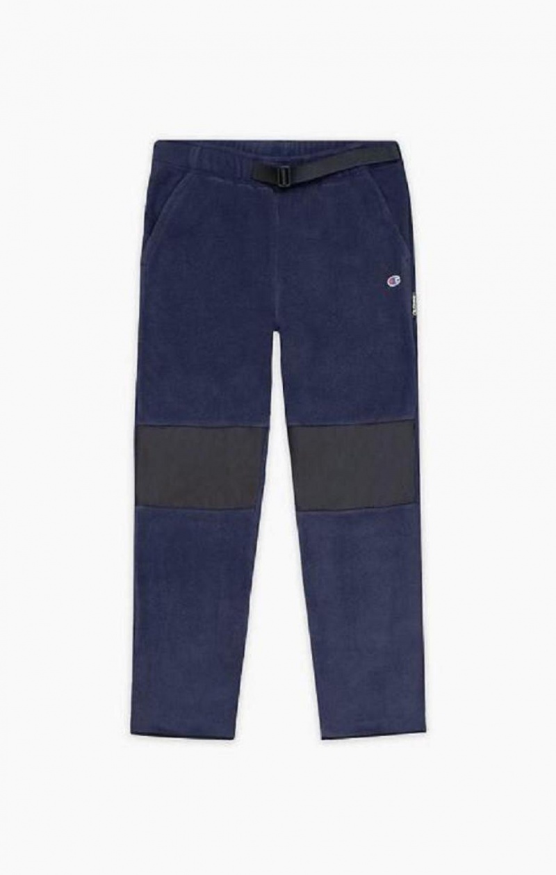 Champion C Logo Polartech Recycled Velour Track Pants Joggingbukser Herre Mørkeblå | 5892-RIEAF