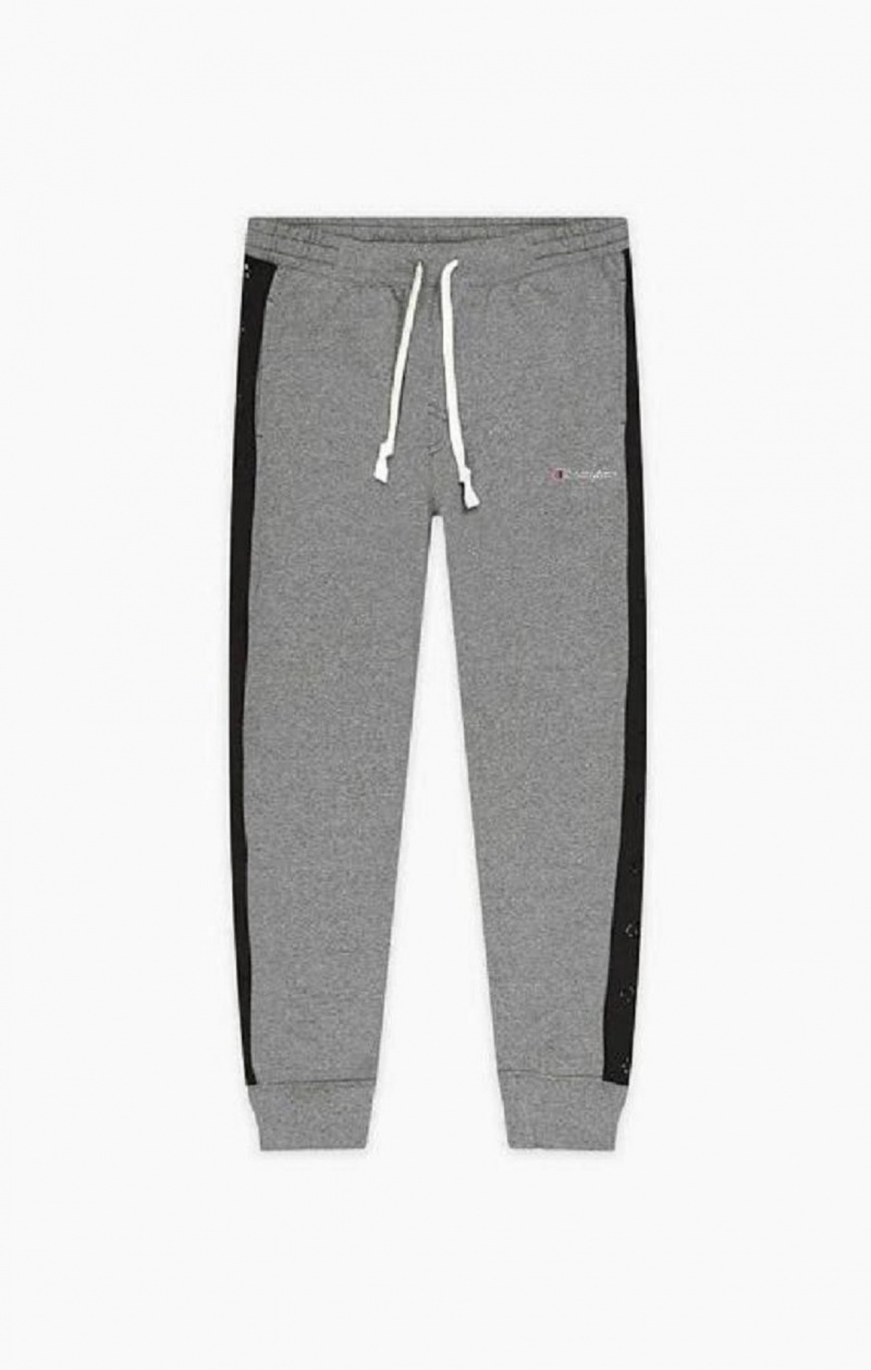 Champion C Logo Tape Fleece Joggers Joggingbukser Herre Mørkegrå | 5173-JEYND