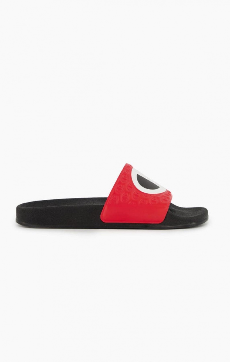 Champion C Patch Pool Slides Badesandaler Herre Rød | 8295-PRDCV