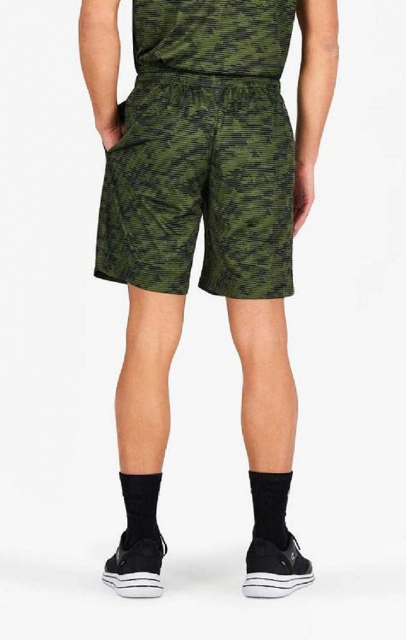 Champion Camo Quick Dry Trænings Shorts Shorts Herre Grøn | 6905-TBHOY