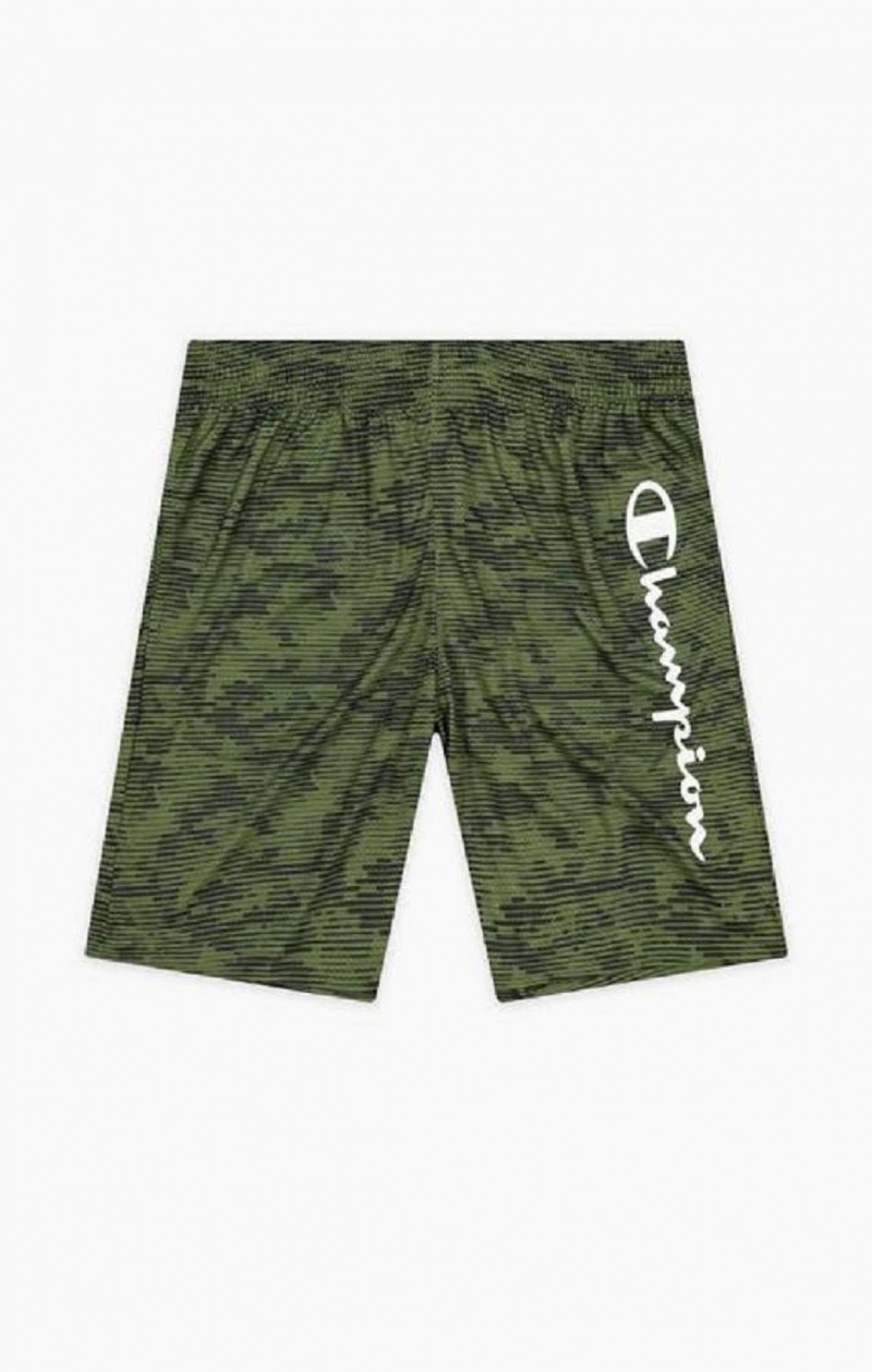 Champion Camo Quick Dry Trænings Shorts Shorts Herre Grøn | 6905-TBHOY