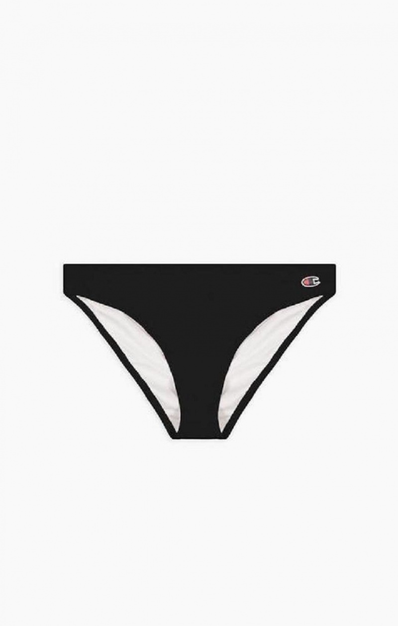 Champion Classic C Hipster Bikini Bottoms Badetøj Dame Sort | 6912-EBDCO