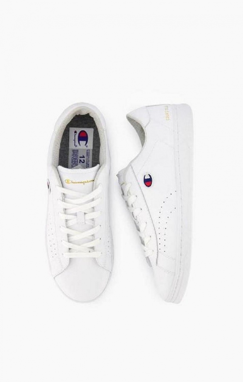 Champion Club Court Colour Back Tab Trainers Sportssko Herre Hvide | 5893-RBTYI