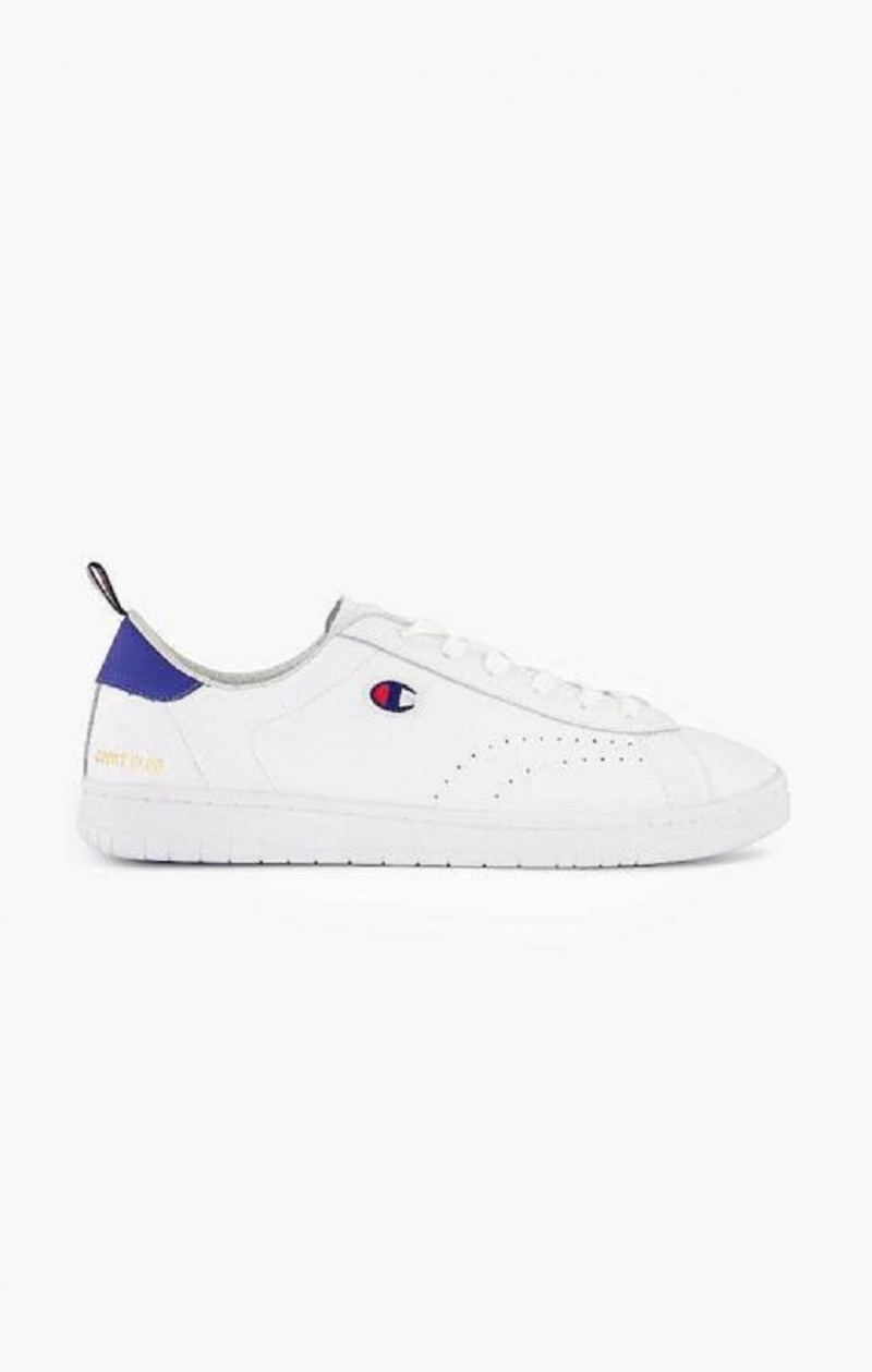 Champion Club Court Colour Back Tab Trainers Sportssko Herre Hvide | 5893-RBTYI