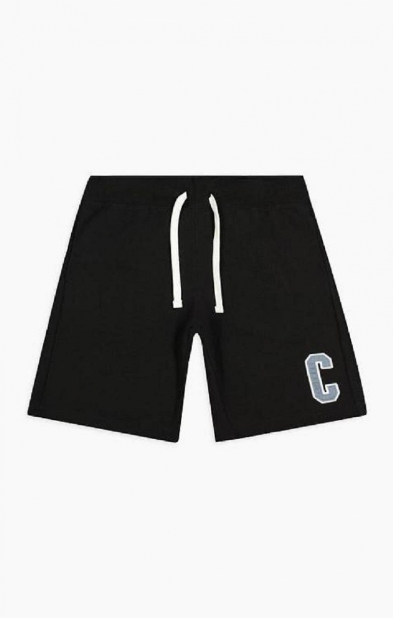 Champion Collegiate C Logo Shorts Shorts Herre Sort | 3710-ULIHO