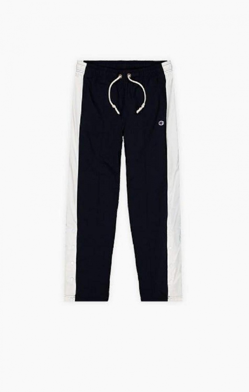 Champion Colour Block Popper Track Pants Joggingbukser Dame Sort | 7103-BTMUR