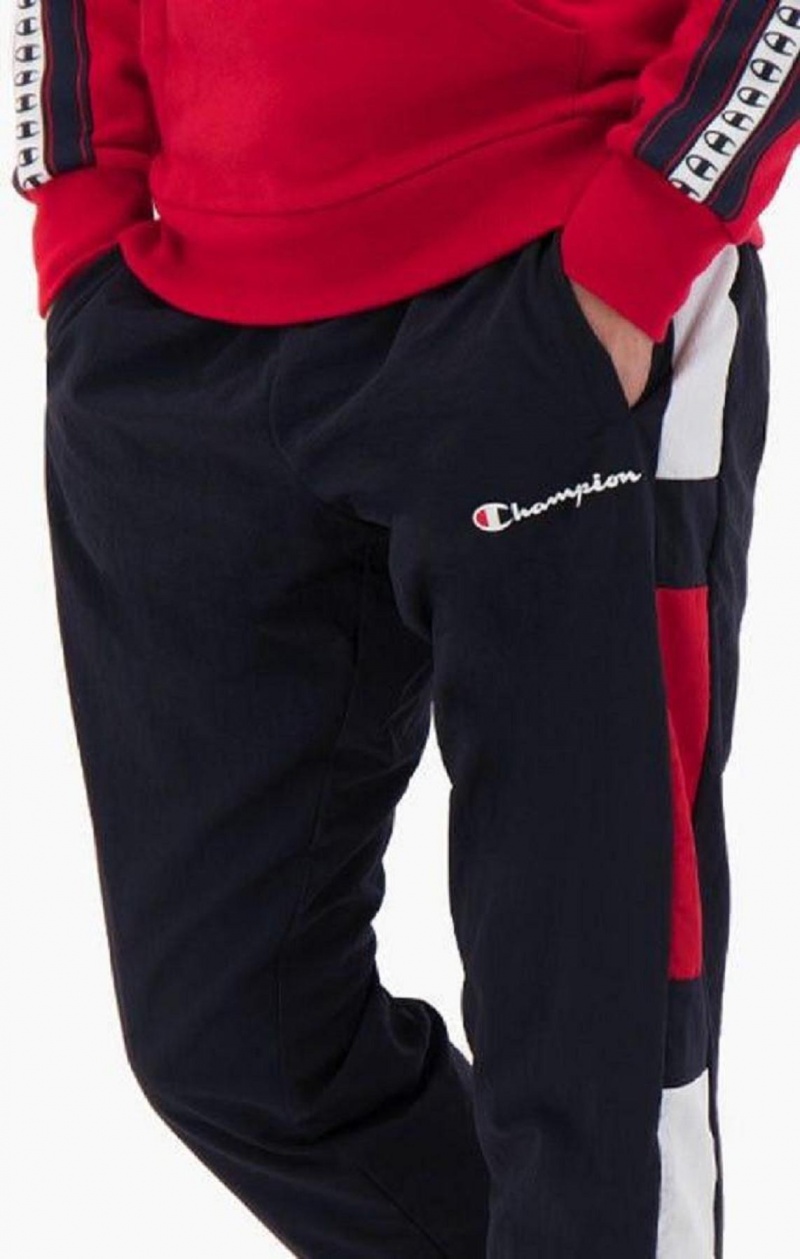 Champion Colour Block Track Pants Joggingbukser Herre Mørketurkis | 6751-GDRMY