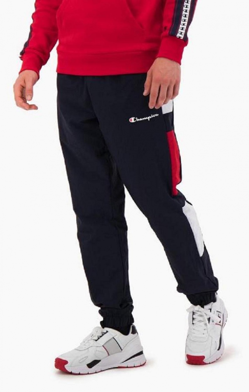 Champion Colour Block Track Pants Joggingbukser Herre Mørketurkis | 6751-GDRMY