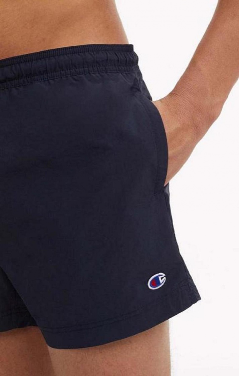 Champion Contrast Seam Detail Swim Shorts Badetøj Herre Mørkeblå | 1853-YJBTK