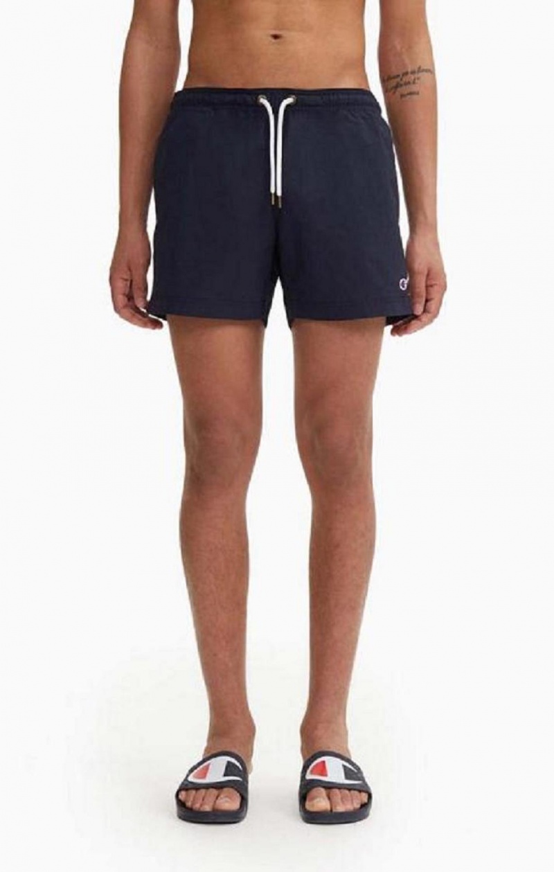 Champion Contrast Seam Detail Swim Shorts Badetøj Herre Mørkeblå | 1853-YJBTK