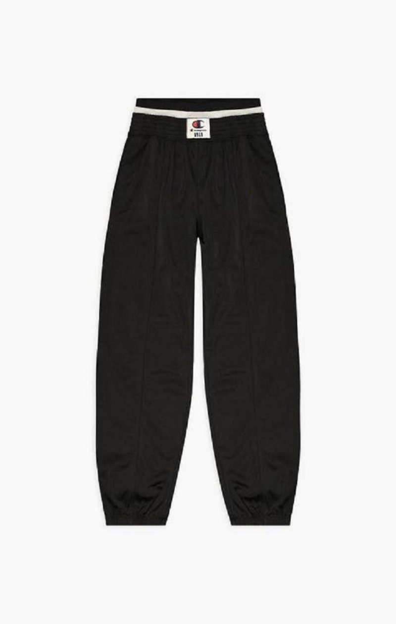 Champion Double Talje Cigarette Track Pants Joggingbukser Dame Sort | 7605-SNIFX