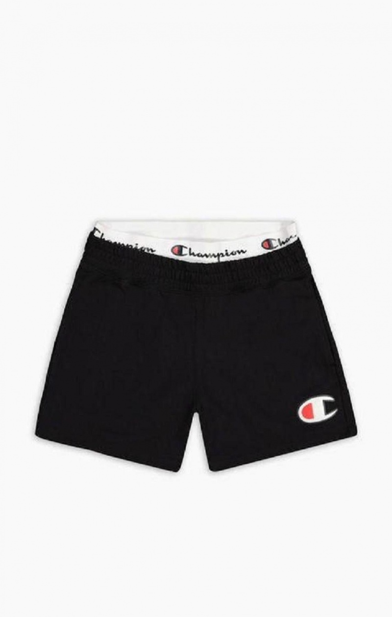 Champion Double Waistband Shorts Shorts Dame Sort | 7365-ASXTB