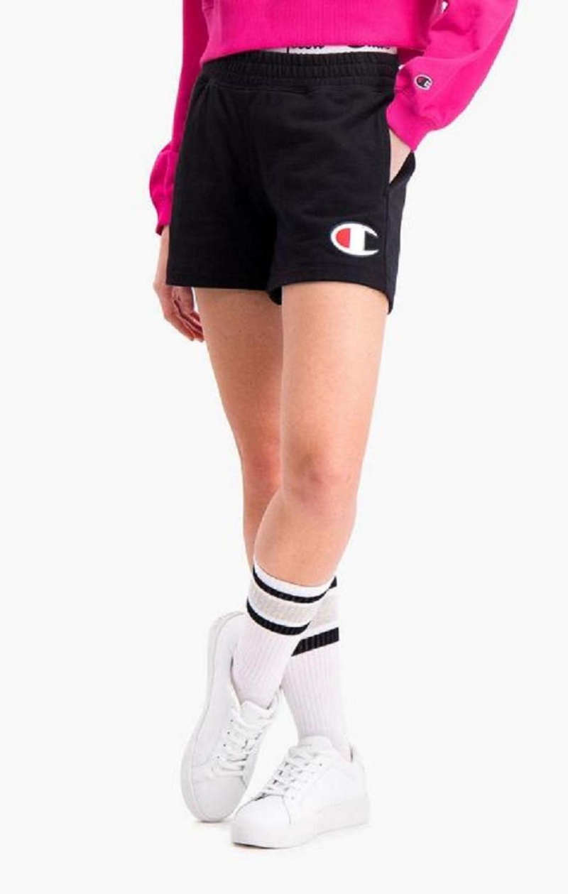 Champion Double Waistband Shorts Shorts Dame Sort | 7365-ASXTB