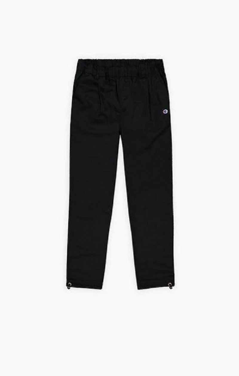 Champion Drawstring Cuffed Woven Joggers Joggingbukser Herre Sort | 5082-BEIMU