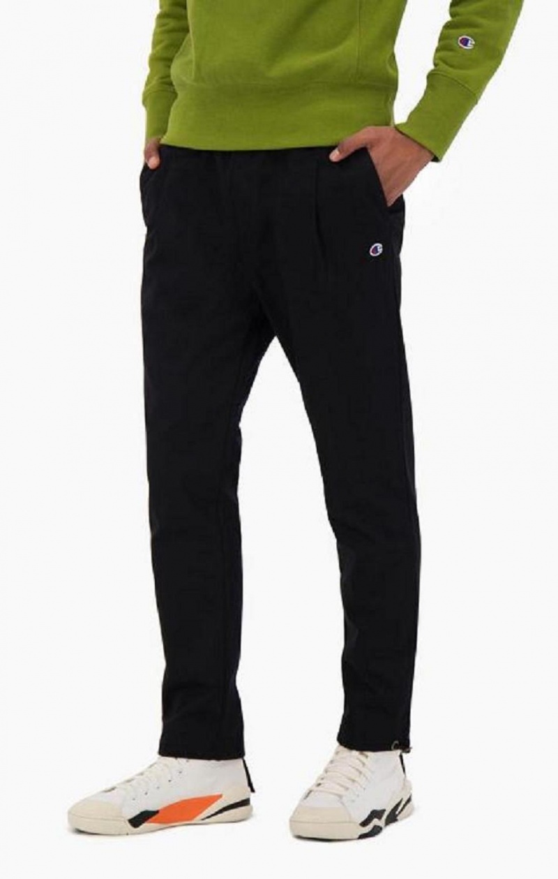 Champion Drawstring Cuffed Woven Joggers Joggingbukser Herre Sort | 5082-BEIMU