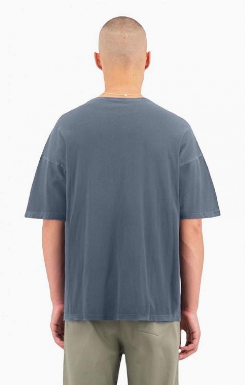 Champion Drop Shoulder T-Shirt T Shirts Herre Mørketurkis | 1625-VCAYX