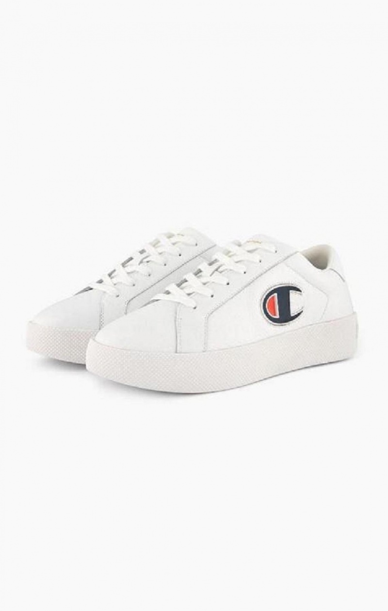 Champion ERA Læder Trainers Sportssko Dame Hvide | 2457-GBLJF